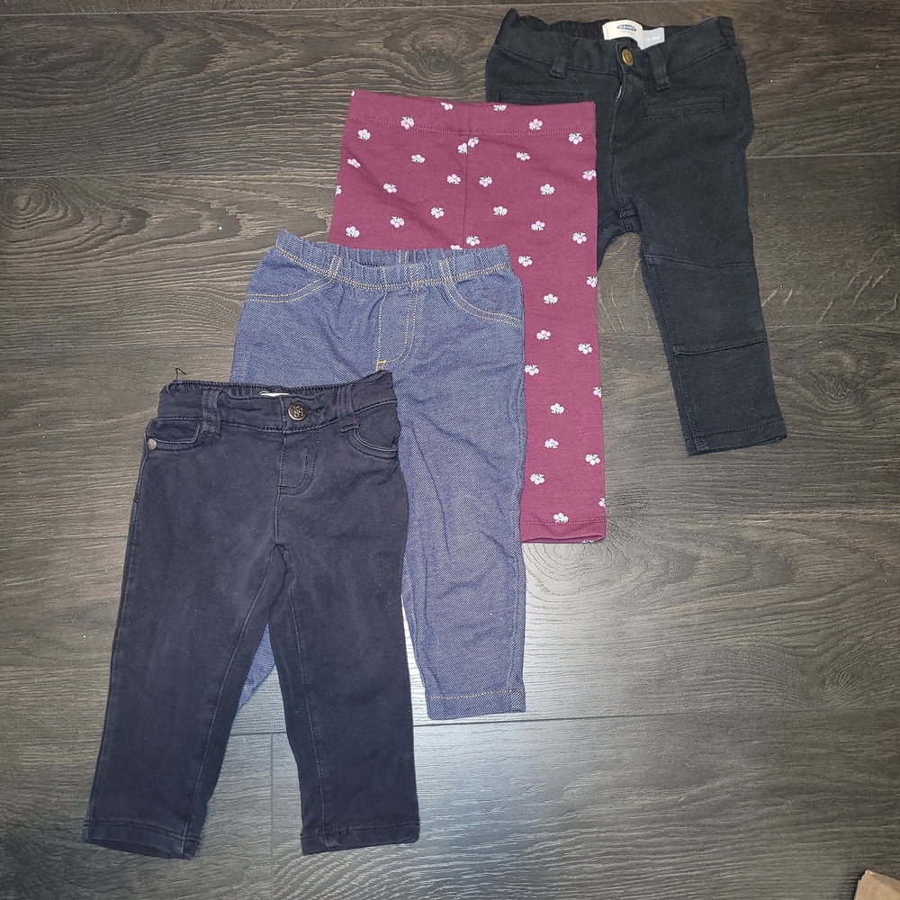🛍Baby Girl Pants Lot 12–18 Months Carter’s Old Navy Place Jeans Leggings